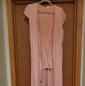 Blush maxi or maternity dress